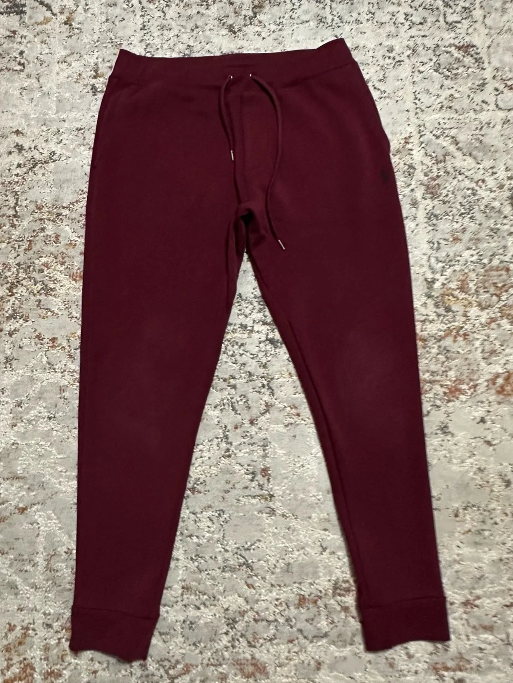 Polo Ralph Lauren Men's Double Knit Jogger Pants size Medium maroon